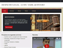 Tablet Screenshot of despachoquintero.com